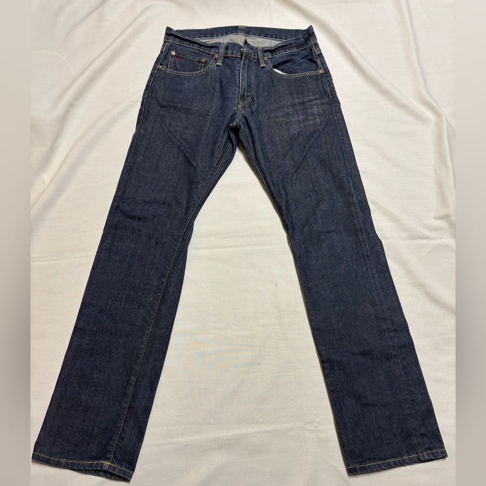 Polo by Ralph Lauren Dark Blue Straight Jeans slim fit waist 29” inside 30”